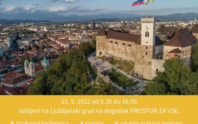 Vabljeni na Ljubljanski grad, kjer bo 11. 5.  »Prostor za vse!«